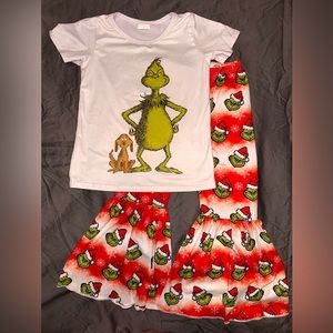 Grinch outfit, top and pants